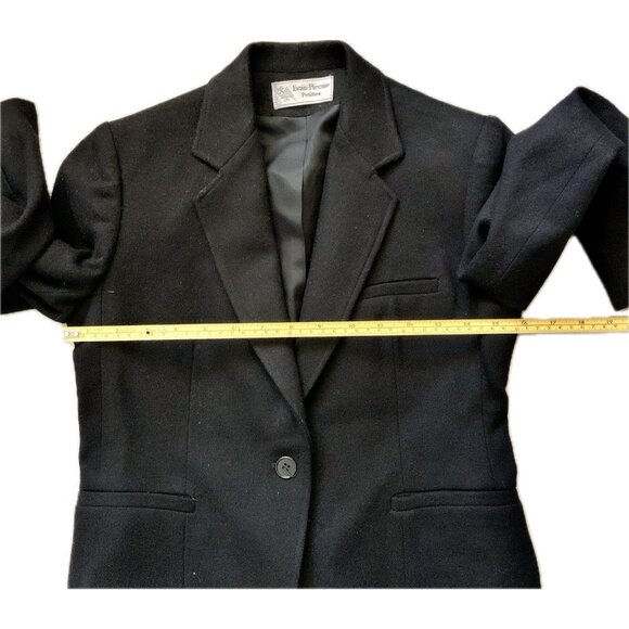 Vintage Evan Picone Womens Wool Blend Blazer Black Sz 6 Union Made USA Career - Picture 7 of 13